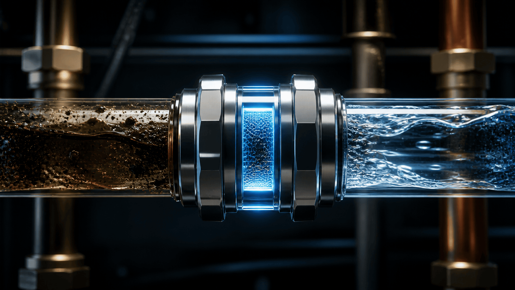 Impianto di lavaggio chimico dinamico dei termosifoni prima dell'installazione nuova caldaia a condensazione